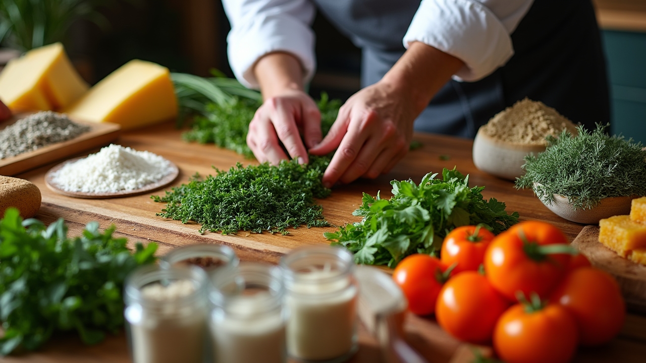 Sélection d'ingrédients locaux